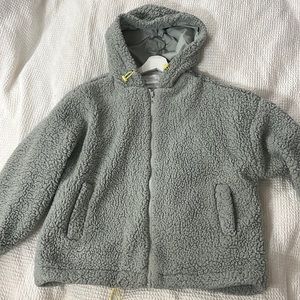 urban outfitters sherpa zip up
